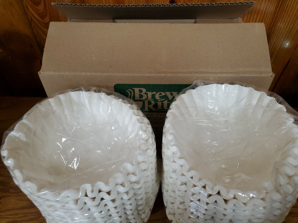 Brew Rite Bunn-Sized Coffee Filter, 1000 Count, Fits 12-Cup wide-based Brewers
