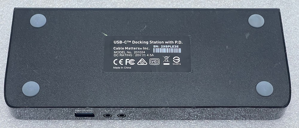 Cable Matters Docking Dual Display USB-C Cable Matters 201024 Dock Station