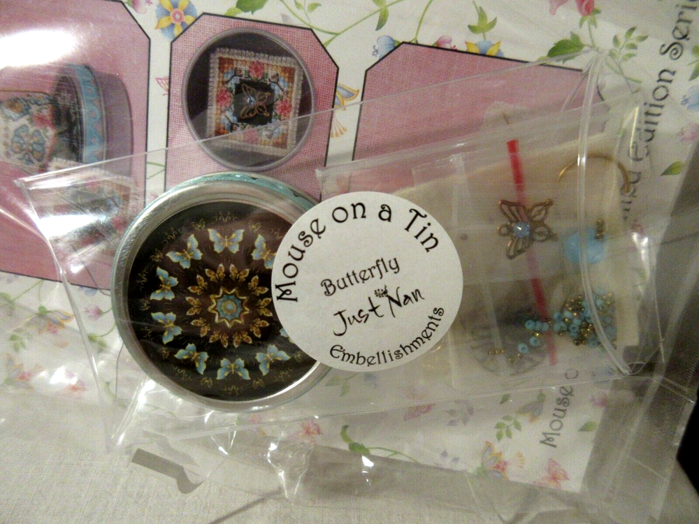 Just Nan MADAME BUTTERFLY MOUSE Counted Cross Stitch Pattern