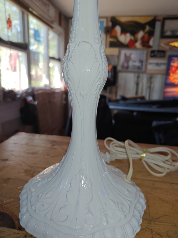 Stunning Lamp W Light Shine Thru Shade