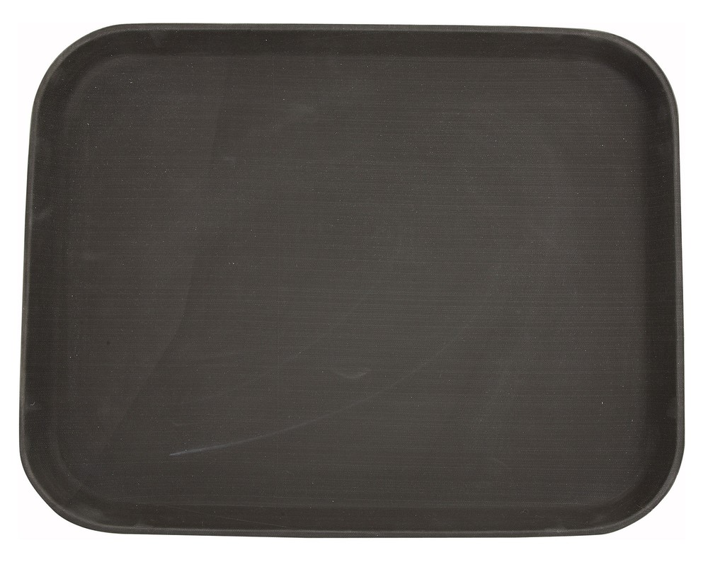 14" x 18" Easy Hold Rubber Lined Tray, Brown, Rectangular (6 Each)