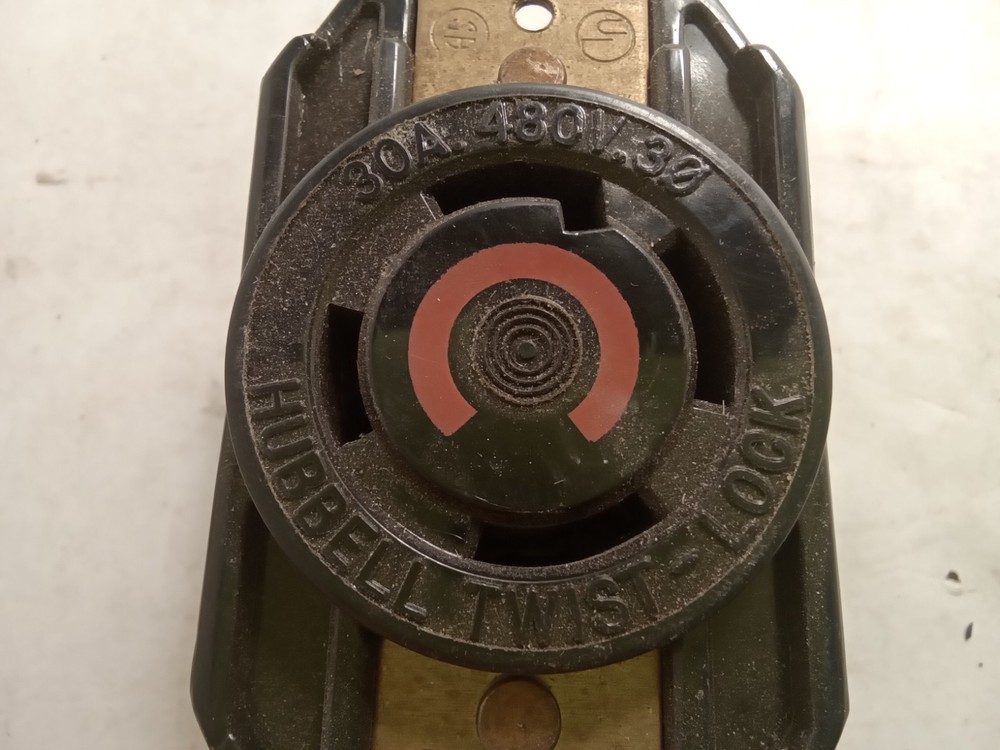 HUBBELL TWIST-LOCK RECEPTACLE 30A 480V (L10E)