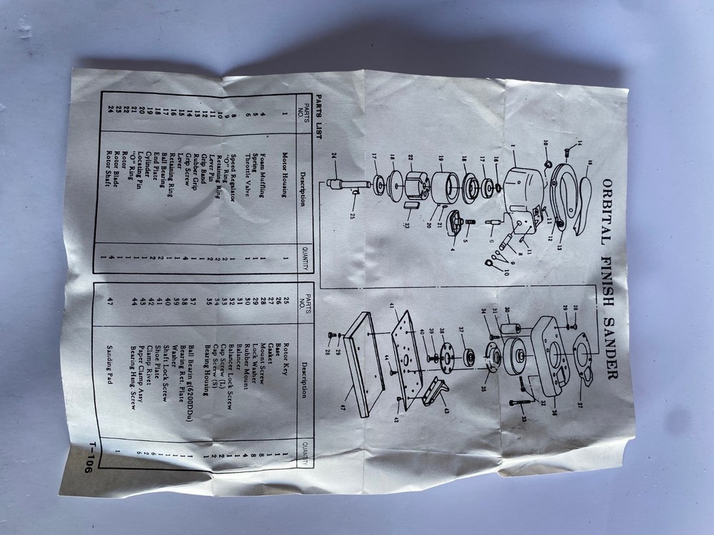 Air Orbital Jitterbug Sander - Model SA512 - New in Box