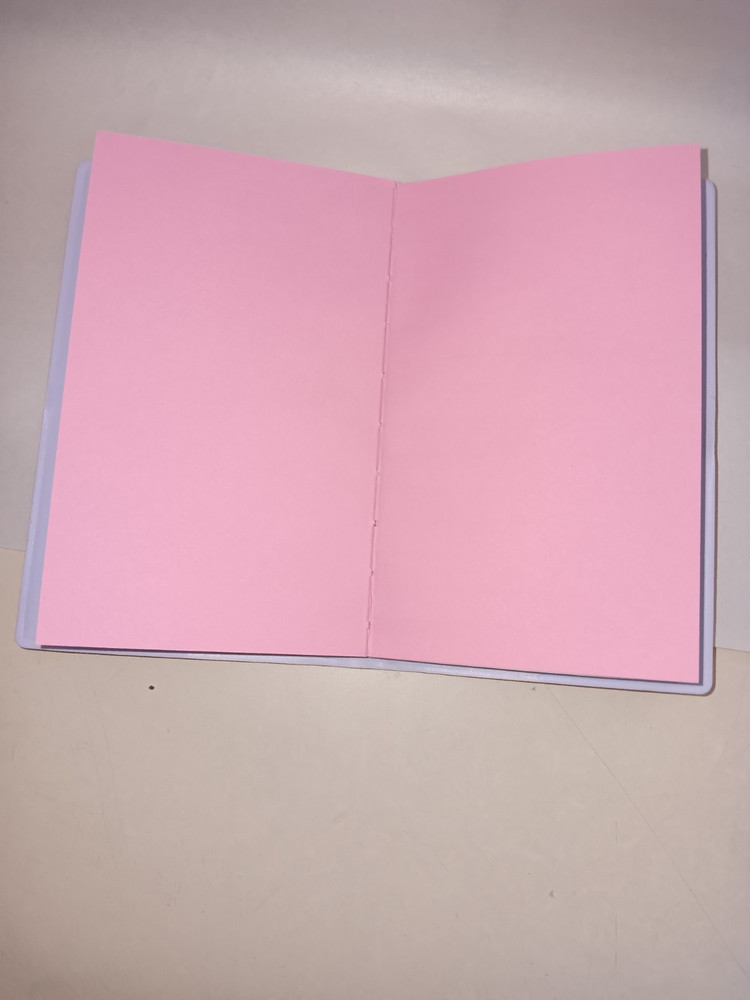 small/notepad/Smile/pink/plastic cover/elastic closure