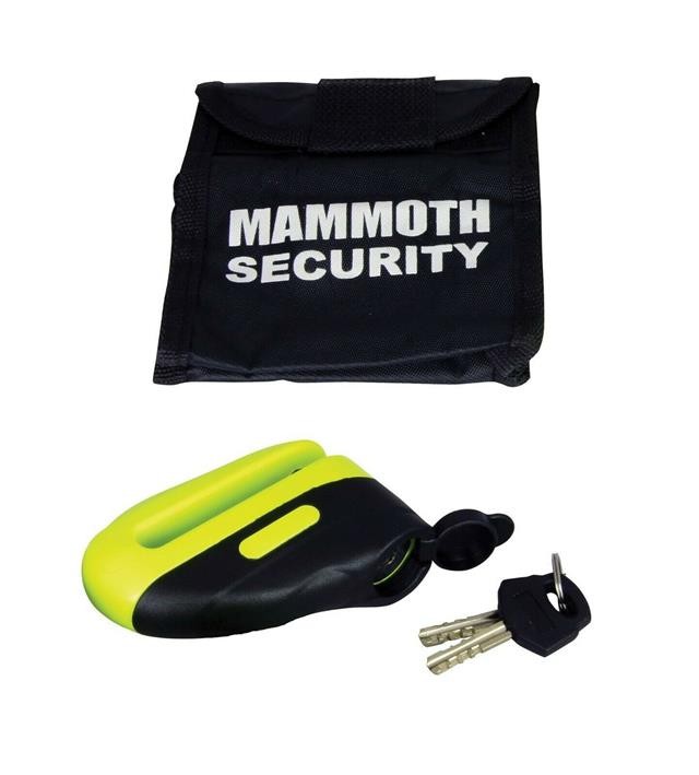 Mammoth Yellow Blast Disc Lock With 10mm Pin LOD10BLY