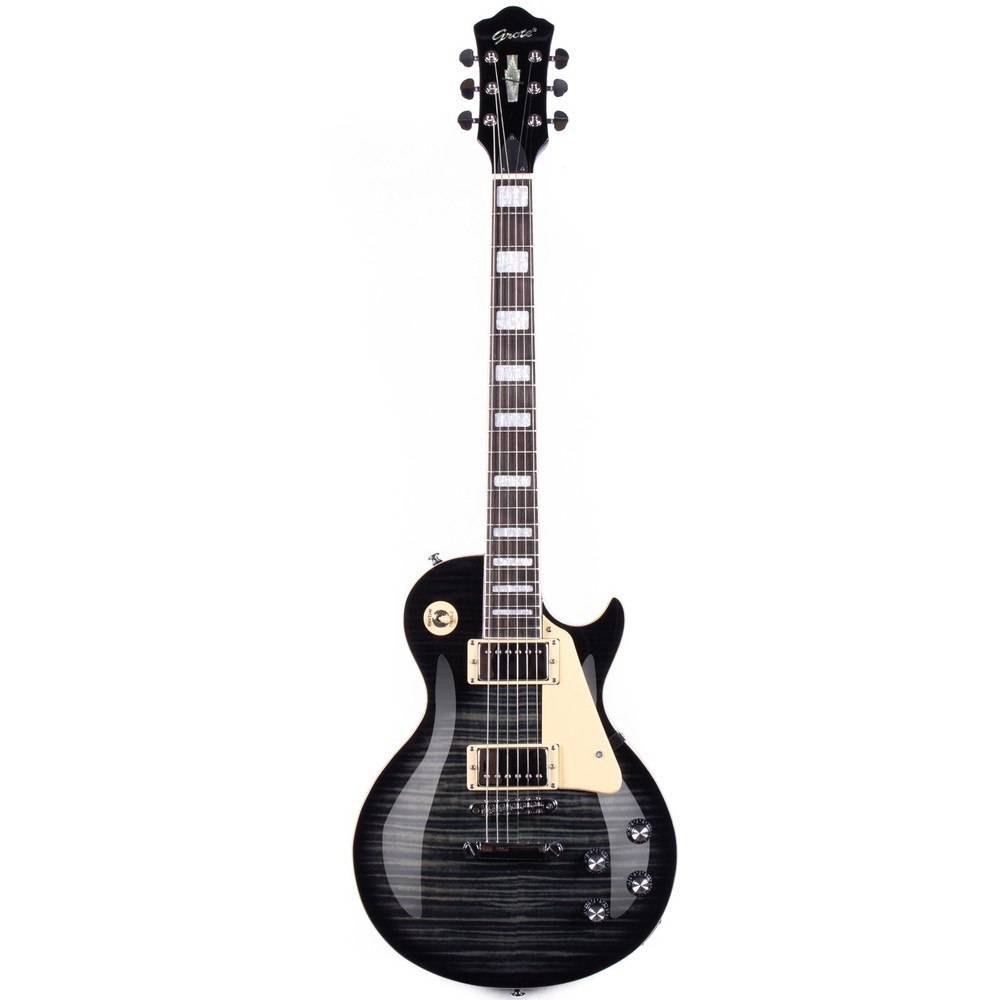 Grote Solid Gloss Black Finish Electric Guitar GTLP-02