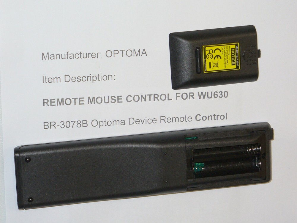 Optoma WU630 Projector = Remote Control ( BR-3078B ) unique code !! ( Read )