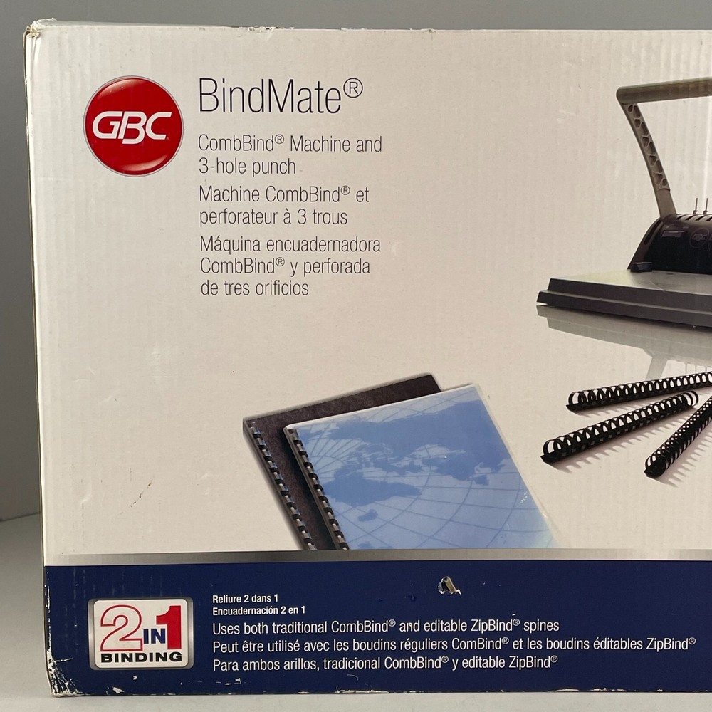GBC BindMate CombBind Machine & 3 Hole Punch 7706170