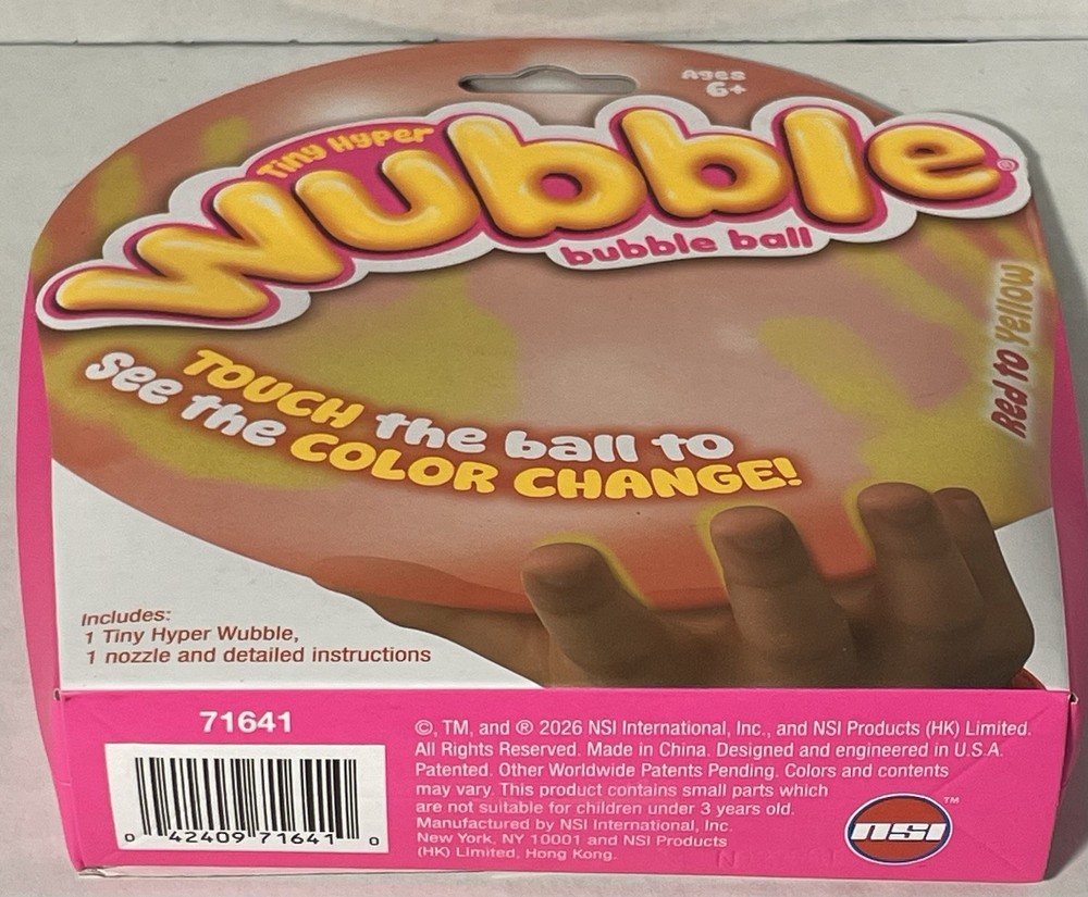 Tiny Hyper Wubble Bubble Ball Red To Yellow