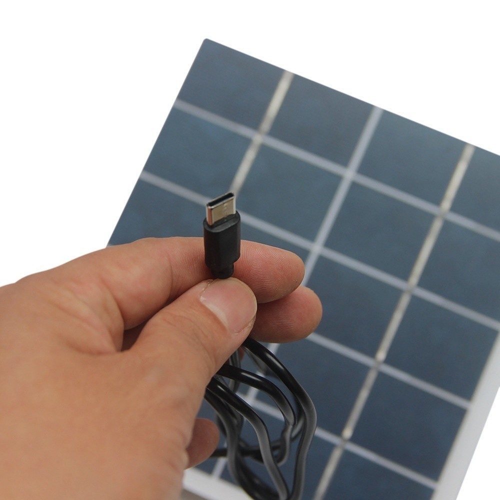Solar Charging Panel 2W with Type C Output for Phones and Security Devices