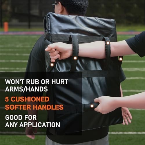 Football Blocking Pad Training Equipment - Soft Foam Kick Shield for Tackle, Bas