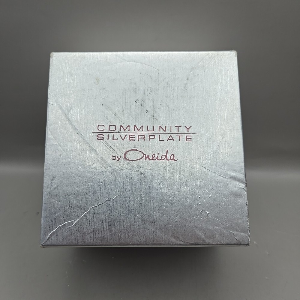 Oneida Community Silverplate Rose-Handle Small 2.5" Silver Cup In Original Box