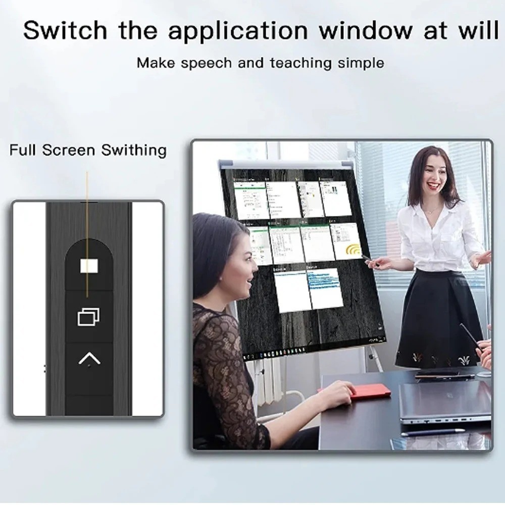 Presentation Clicker for PowerPoint, RF 2.4GHz USB Wireless Presenter Remote