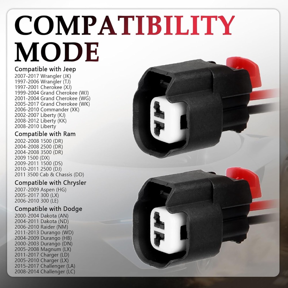 ABS Sensor Front Connector,ABS Wheel Speed Sensor Front Connector Pigtail Compat