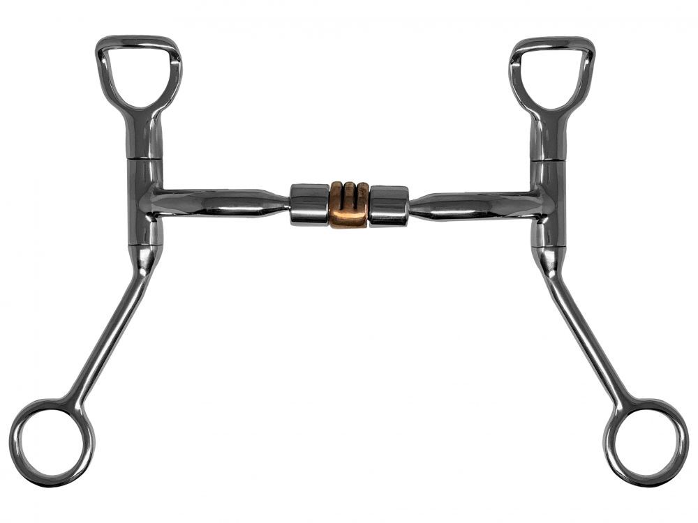 Showman Western Shank Bit w/ Copper Roller