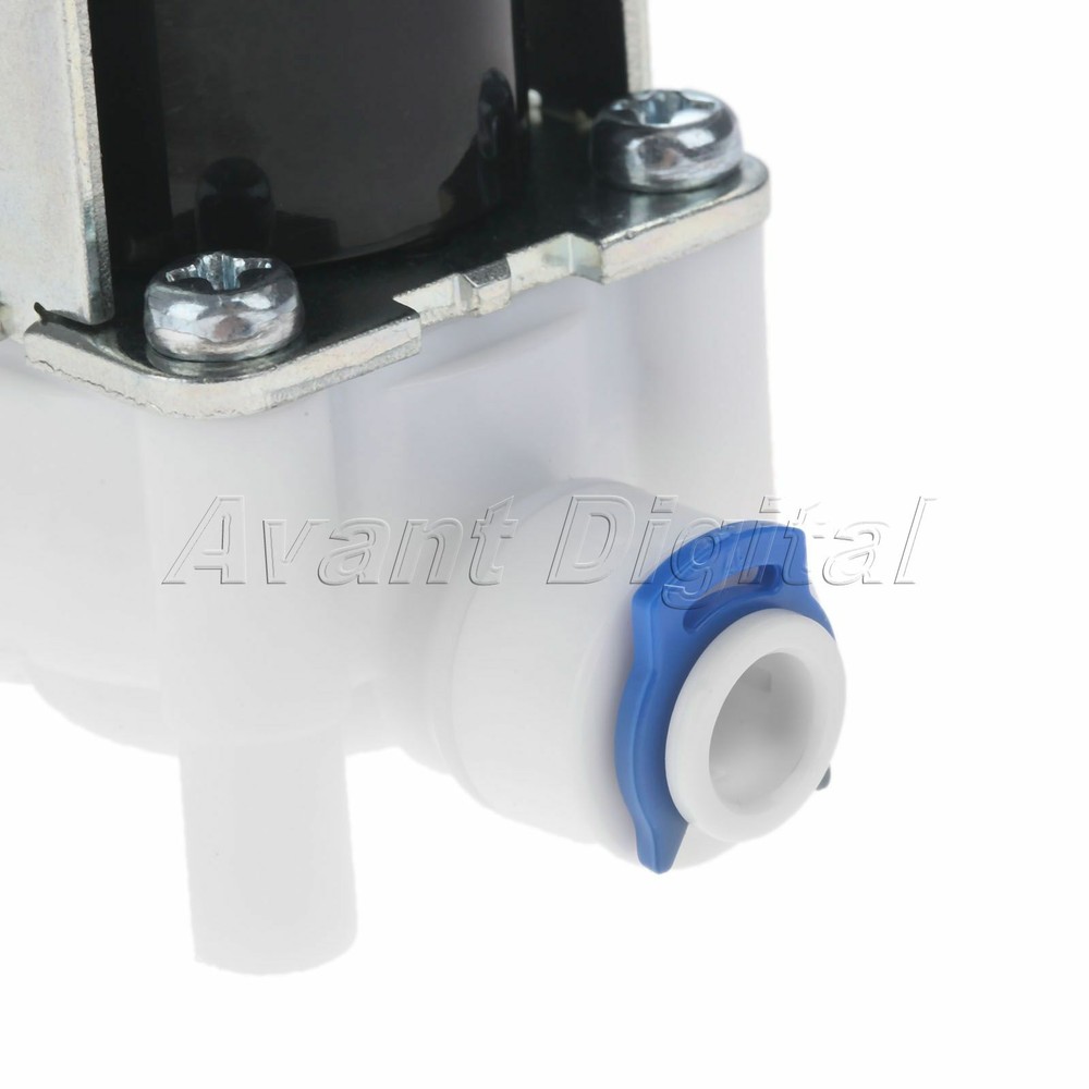 1/4" Hose 24V DC Electric RO Water System Flow Control Solenoid Valve Connection