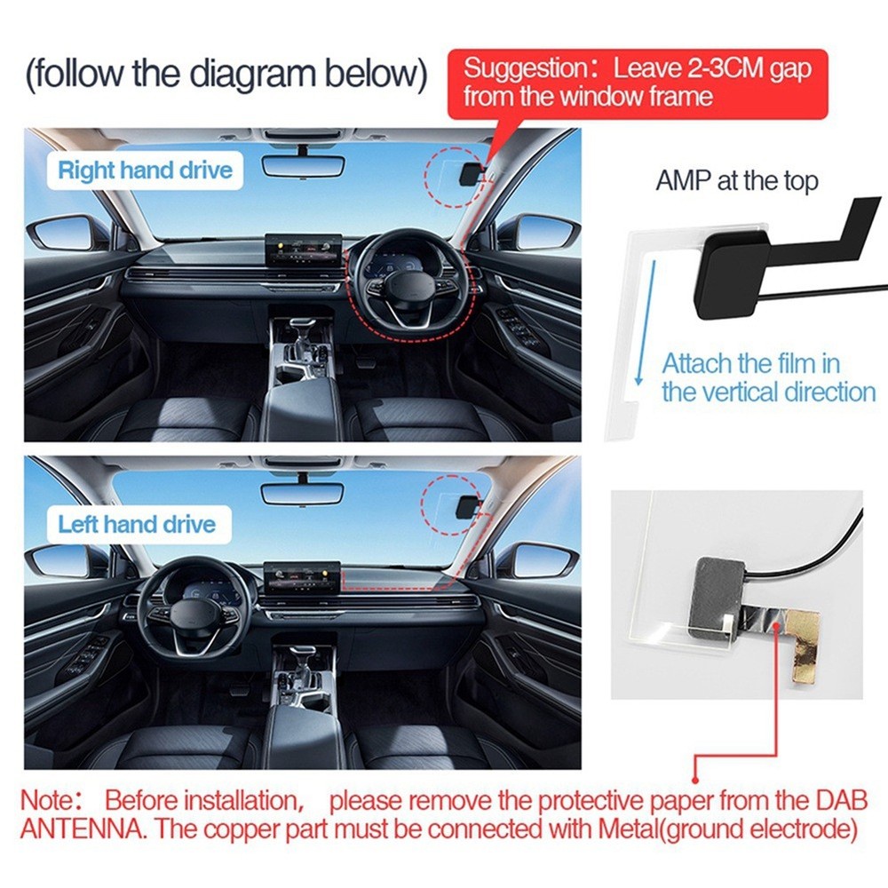 Car + Box Digital Receiver + Receiver Antenna Aerial USB Interface2140
