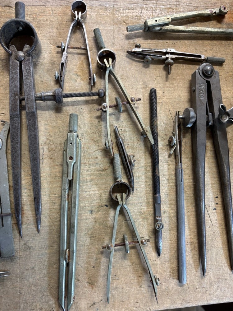 Vintage Machinist & Drafting Tools large lot.