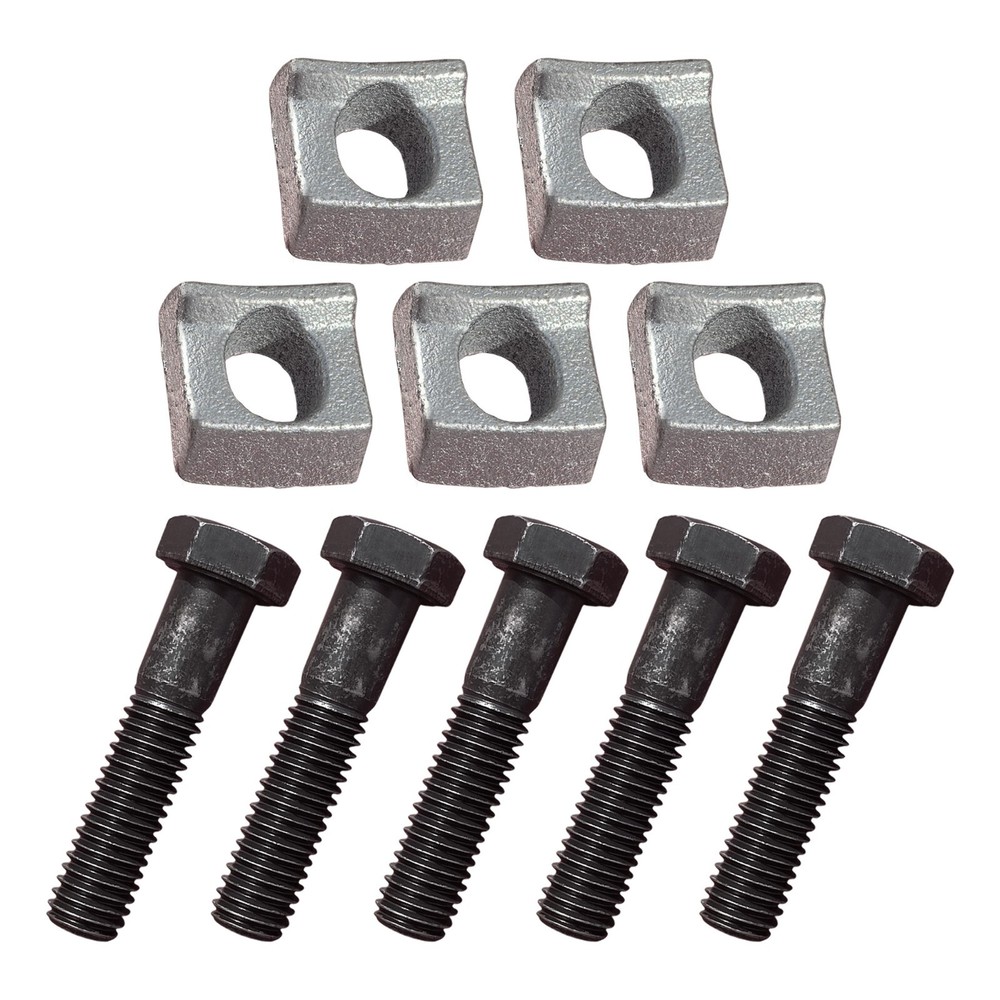 5 Pack - Axle Wheel Rim Clamps & Bolts for Mobile Home