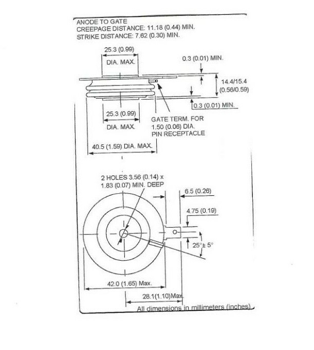 Replacement for SKT551/14E - SEMIKRON Thyristor Semiconductor SCR