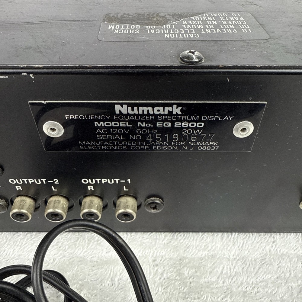 Numark EQ2600 10 Band Graphic Equalizer - FREE SHIP