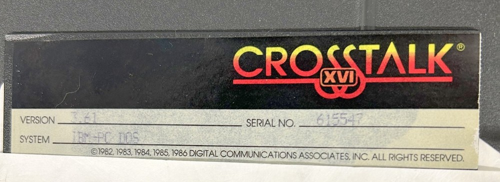 Crosstalk for IBM PC