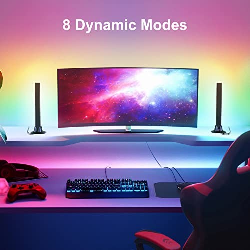 RGB Light Bar, Music Sync RGB IC LED Lights Bars, USB Powered Remote Control