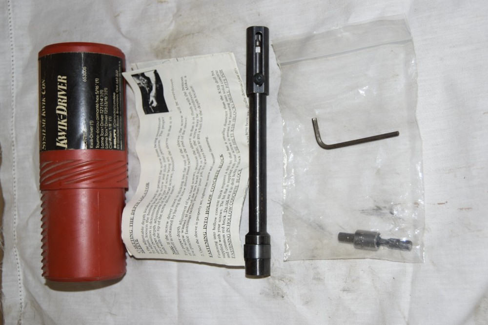 HILTI KWIK-DRIVER 653006 Hex TORX Driver