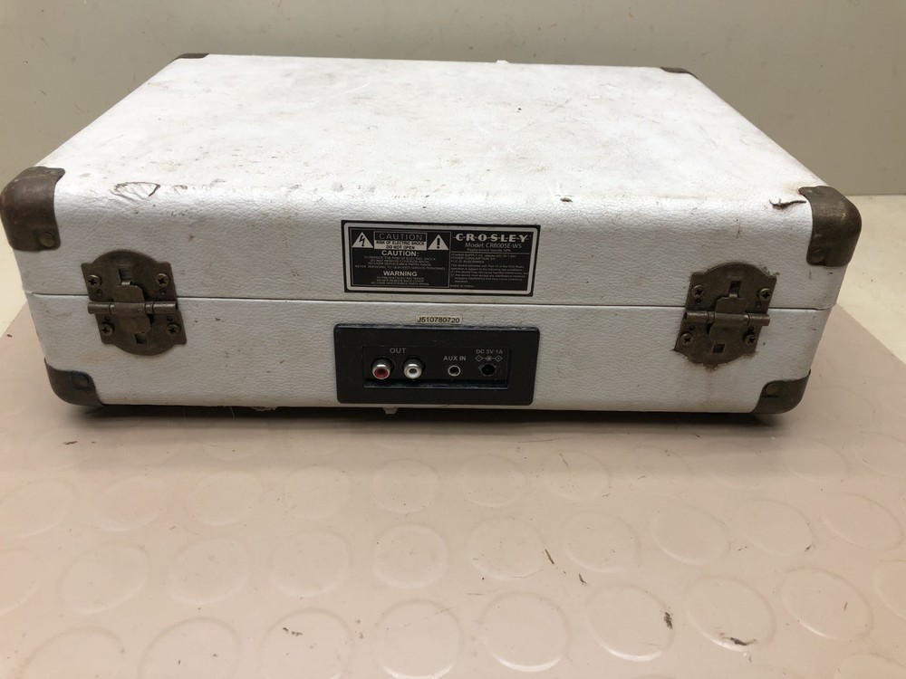 Crosley Record Player CR8005E-WS- No Power Cord - Untested