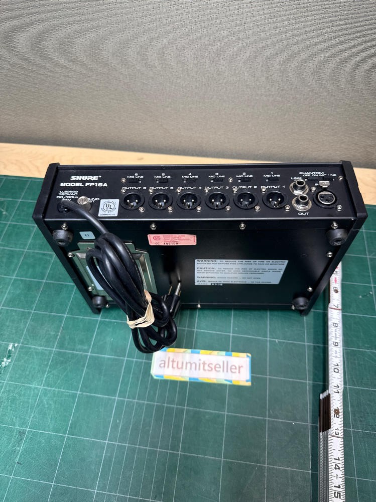 Shure FP16A Audio Distribution Amplifier, Input: 1 Output: 6 XLR