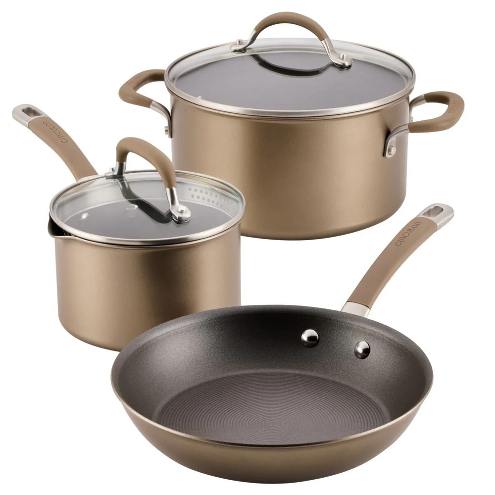 Circulon 5-Piece Nonstick Cookware Set • Bronze • NEW IN BOX