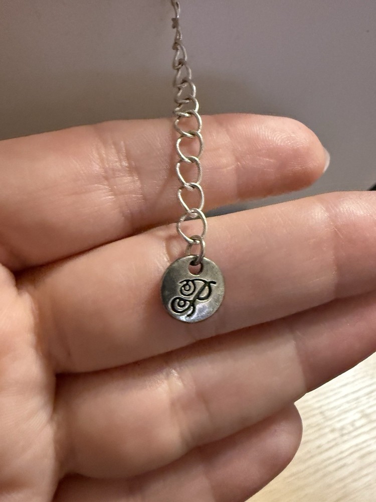 Plunder Vintage Silver Tone Triangle Necklace