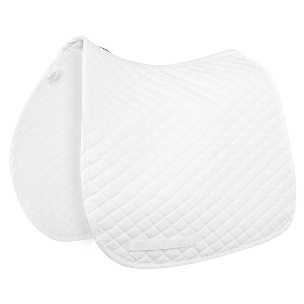 TuffRider Basic Dressage Saddle Pad-White Standard, White