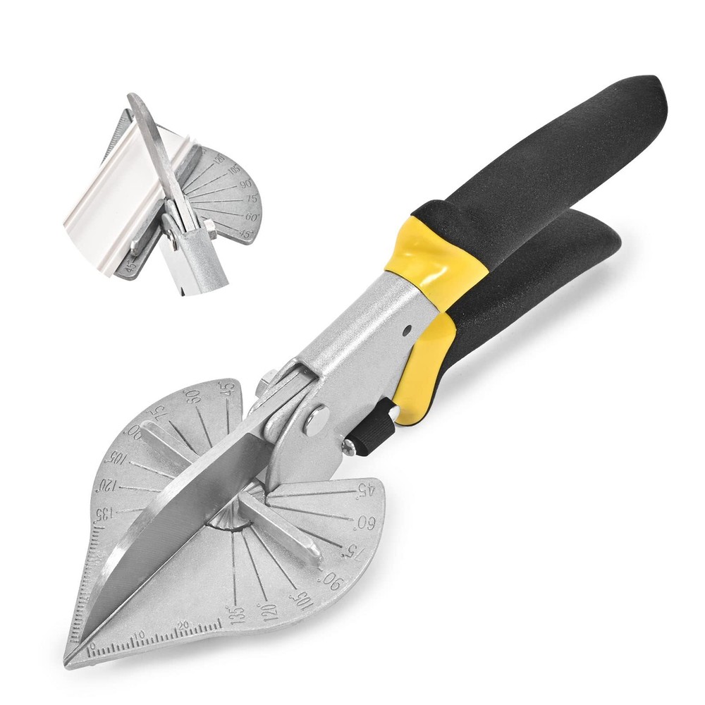 BAOLIAN Miter Shears Sharp Multi Angle Scissors 45-135° Quarter Round Cutting