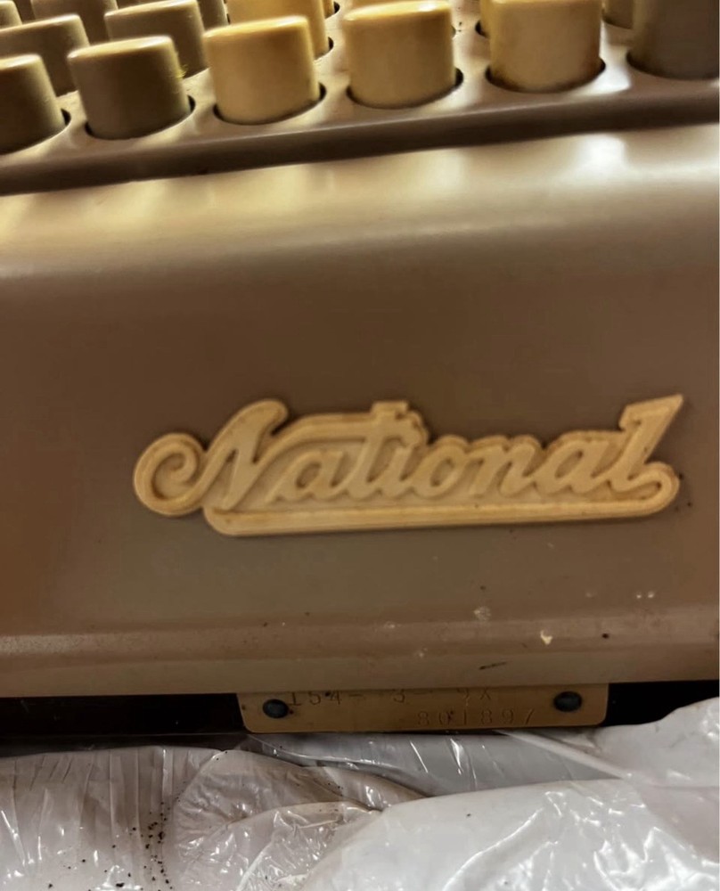 Vintage Adding Machine Made By National