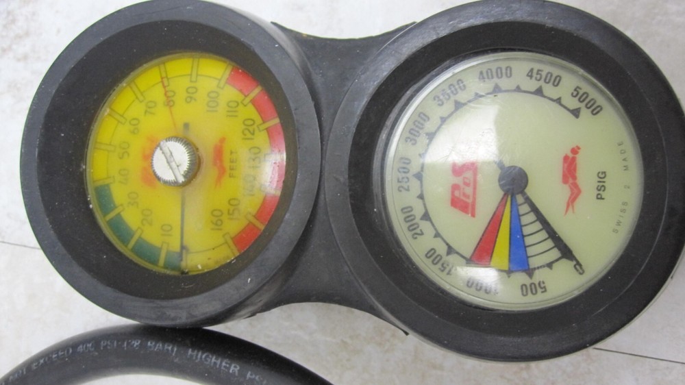 Mares Scuba Diving Regulator/Mares Regulator Mouth Piece/Pro Sub Gauge UNTESTED