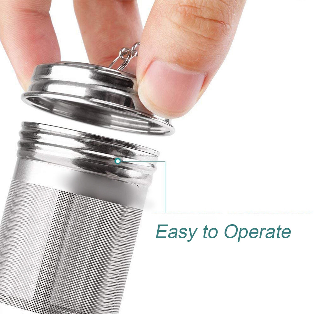 Tea Infuser Tea Strainer with Extended Chain Extra Fine Mesh Tea Ball Filter