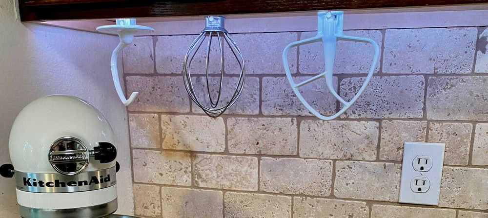 4 Pack Attachment Holder For KitchenAid - Under cabinet Organizer Storage Mount