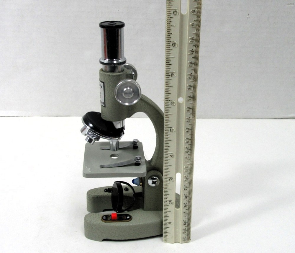 VINTAGE SCOPE INSTRUMENTS MICROSCOPE MODEL #5466 W/ BOX, MANUAL, & ACCESSORIES