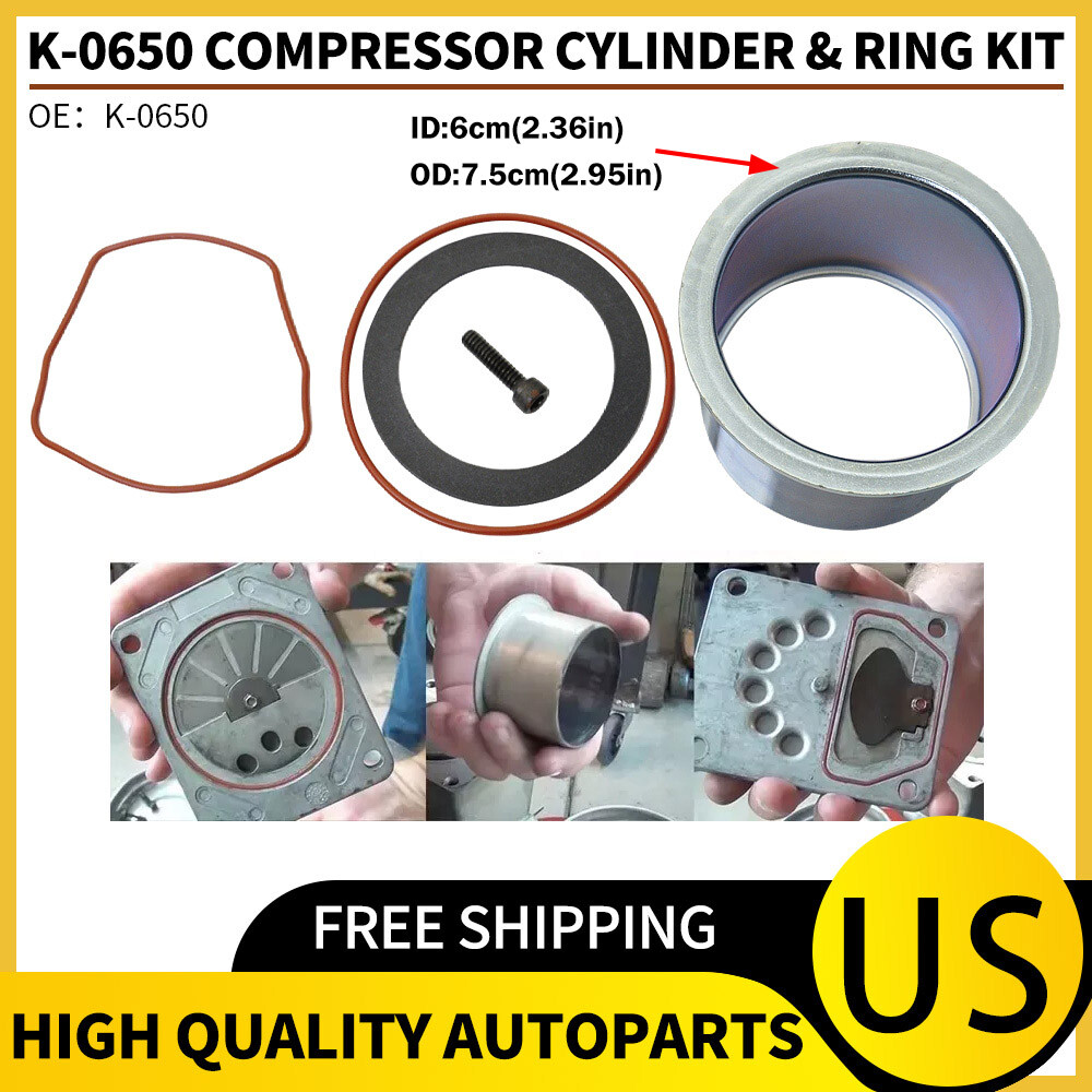 For DeVilbiss Porter Cable K-0650 Air Compressor Cylinder Ring Replacement Kit