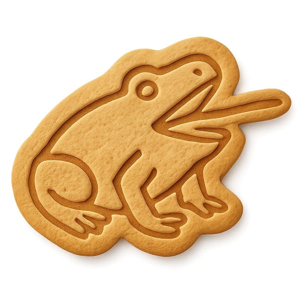 Toad Chomping Cookie Cutter & Stamp - 4x3.5 Fun Kitchen Baking
