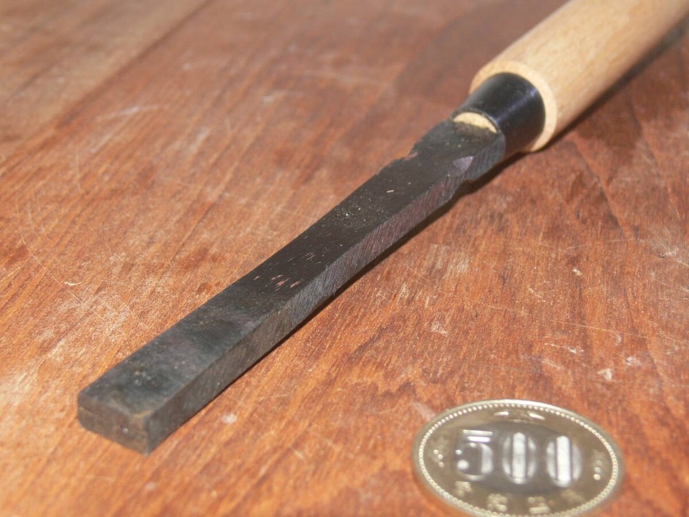 Unknown Uchinuki Nomi 12mm Round Japanese Chisel