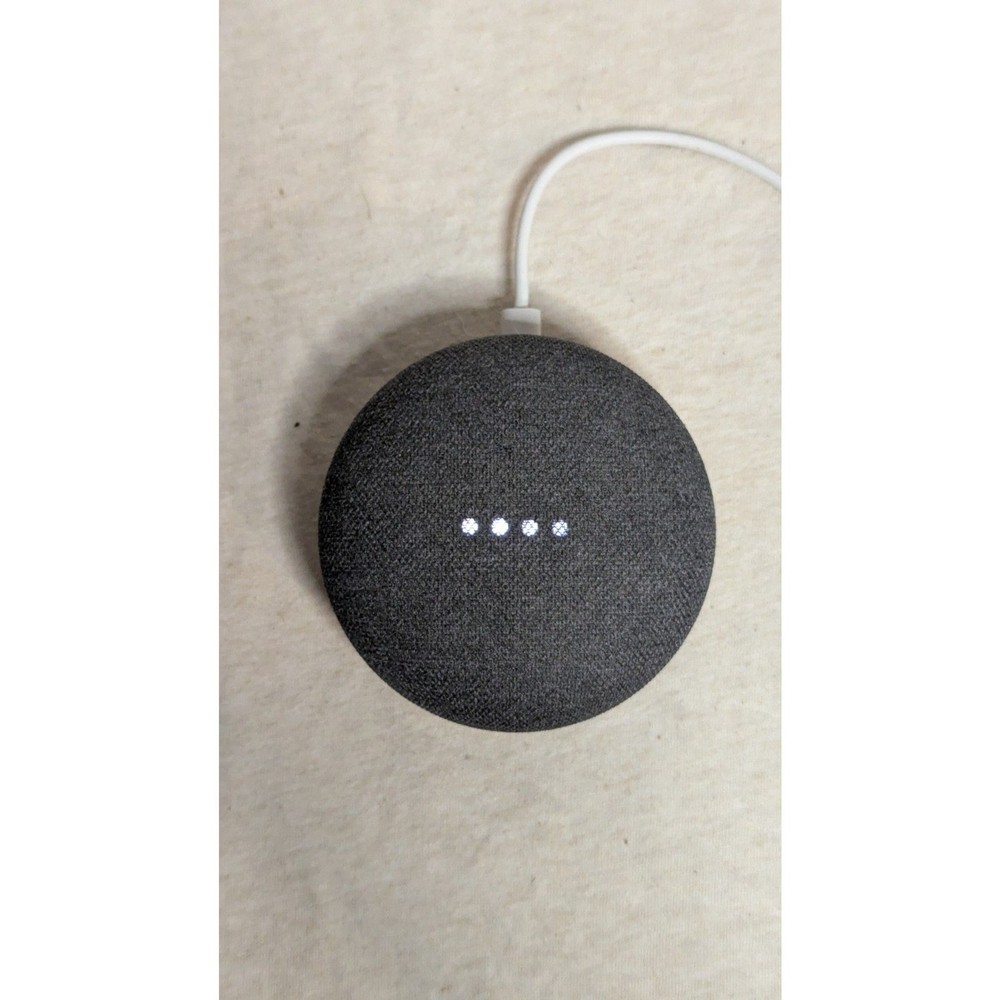 Google Home Mini Smart Speaker - Charcoal Gray Voice Assistant Bluetooth Speaker