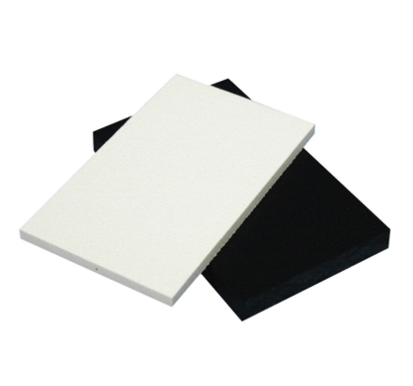 Black Marine Board HDPE Polyethylene Plastic Sheet 1/4” - 0.250" Thick Textured