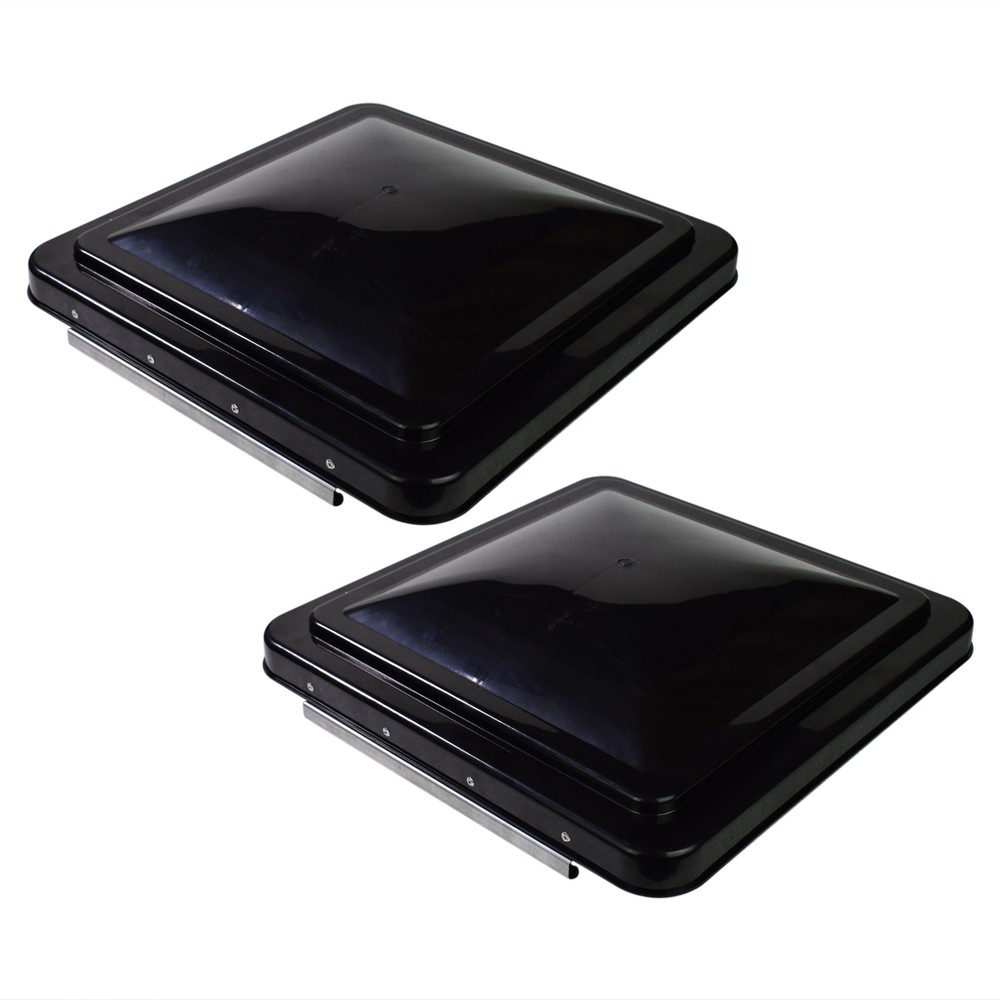 2 pack 14" x 14" Replacement Roof Vent Cover Camper RV Trailer Black Ventline