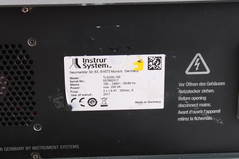 Instrument Systems TLS 200 Spectrometer - AS IS