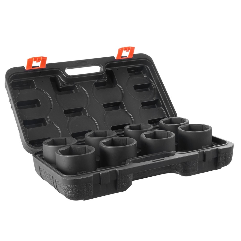 VEVOR Axle Nut Impact Socket Set,3/4" Drive 6-Point 8-Piece SAE Spindle Nut Sock