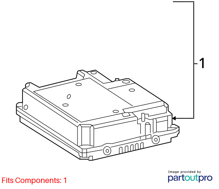 2020 LEXUS LS500 Sub-Battery Control Module OEM Part Number 2881070010