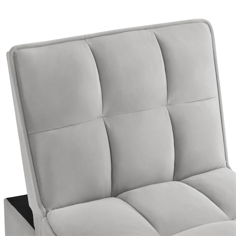 4-in-1 Multi-Function Single Sofa Bed, Sleeper Sofa Pull Out Couch Bed w/Pillows