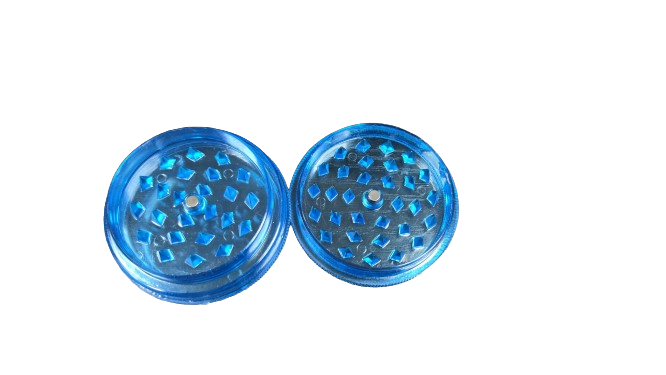 X6PC Plastic Mix Clear Colored Herb Grinder 6pcs